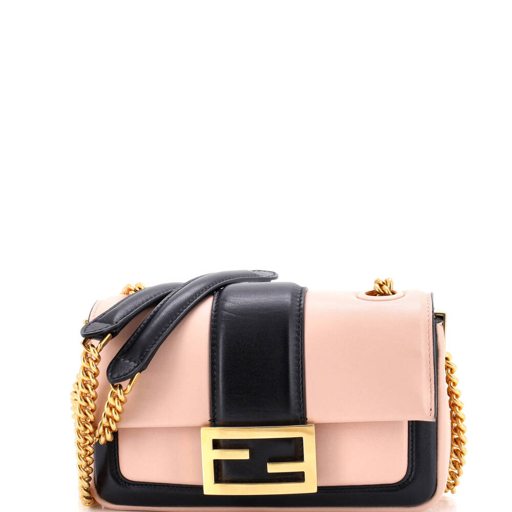 Fendi Chain Baguette Bag Leather Mini #223577F19B